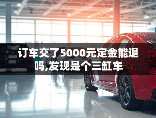 订车交了5000元定金能退吗,发现是个三缸车