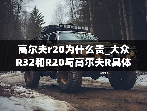 高尔夫r20为什么贵_大众R32和R20与高尔夫R具体区别