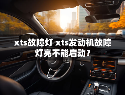 xts故障灯 xts发动机故障灯亮不能启动？